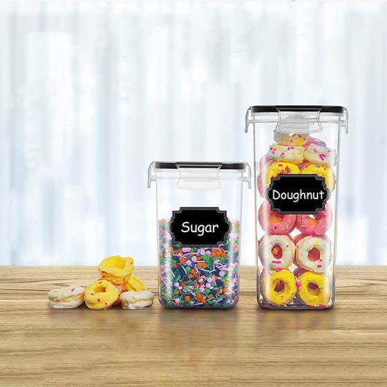 Kitchen grain storage boxes, 16& 24-piece set storage tanks, moisture-proof and sealed storage boxes