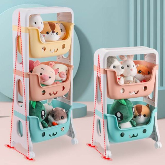 Upgraded multi-layered toy storage rack for children, a must-have storage rack for children at home
